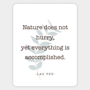 Lao Tzu - Nature - Quote Magnet